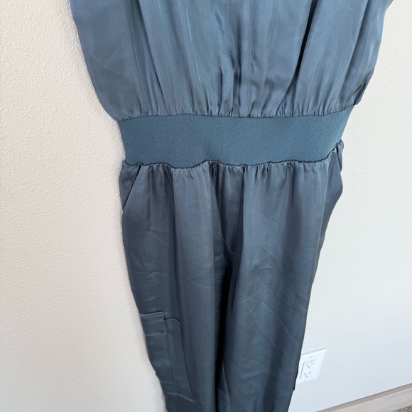 Cinq a Sept Amia Twill Jumpsuit Blue Business Casual Evening Party Women’s - Picture 4 of 14